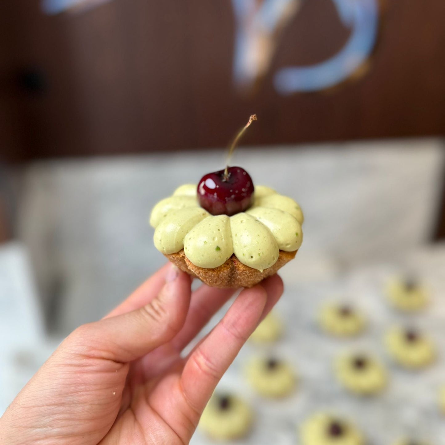 Tarte cerise pistache d'Antep